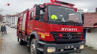Bolu’da Metruk Evde Yangın Paniği