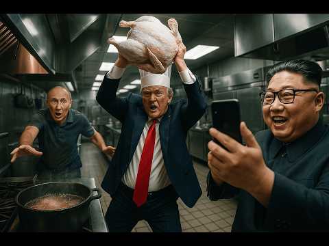 Trump, Putin & Kim Cook Thanksgiving Dinner... What Could Go Wrong? #trump #comedy #hilarious