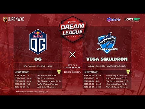 OG vs Vega Squadron Game 1 (BO3) | Dream League Season 11 EUROPE Qualifiers