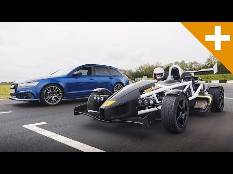 Audi RS6 vs Ariel Atom Drag Race - Carfection +