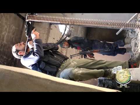 اشتباكات بين لواء سيوف الحق وقوات النظام في حي جوبر في مدينة دمشق