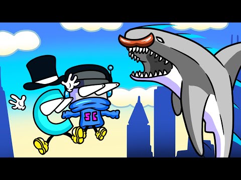 We Evolve an Insane Shark with a Mustache and Destroy a City in Shark Simulator!