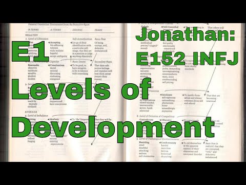 ENNEAGRAM 1: #1.5 (.5 = E1 Levels of Development) (#1 = Jonathan: E1, NiFx ie INFJ)