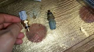 Ford Mustang 07 v6 4.0 coolant Temperature sensor Location and replacement