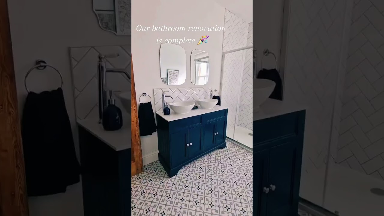 Blue bathroom inspiration #shorts