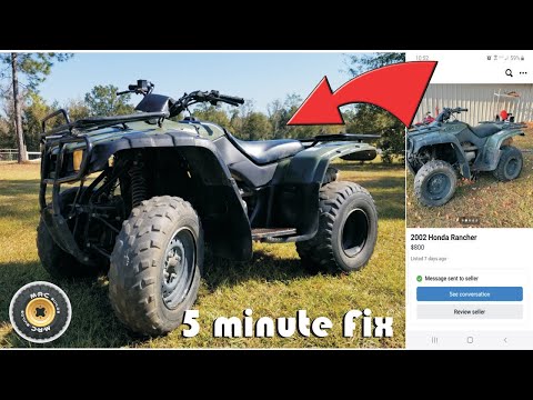 Honda 350 RANCHER Bad Transmission?...5 Minutes Fix!