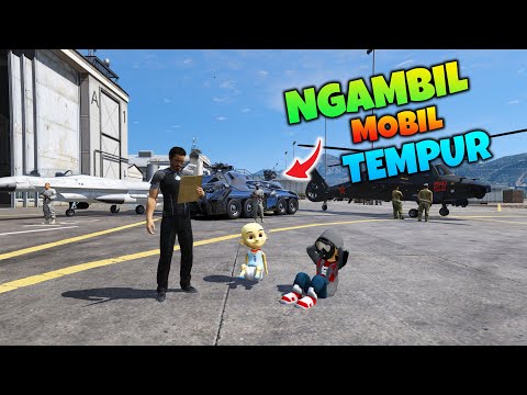 IRONMAN IPIN DAN DINAR GENI PERGI KE PANGKALAN MILITER - GTA 5 MOD IRONMAN