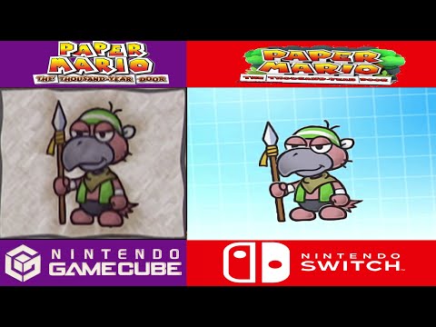 Paper Mario TTYD GC Vs Switch Comparison - Gus