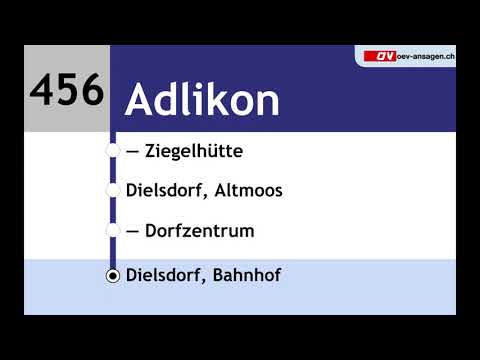 VBG Ansagen - 456 - Regensdorf-Watt – Adlikon – Dielsdorf