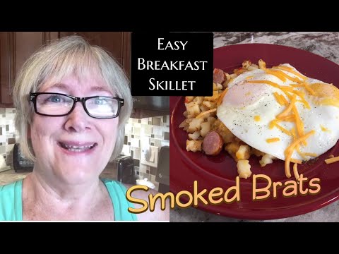 Delicious Smoked Brats Potatoes Skillet | Easy Beginner Breakfast Recipe