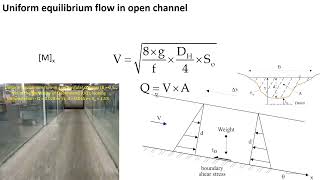 Uniform equilibrium flow in open channels & Normal flow conditions