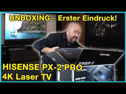 Live UNBOXING Hisense PX2 Pro 4K Laser TV - Erster Eindruck und Vorstellung