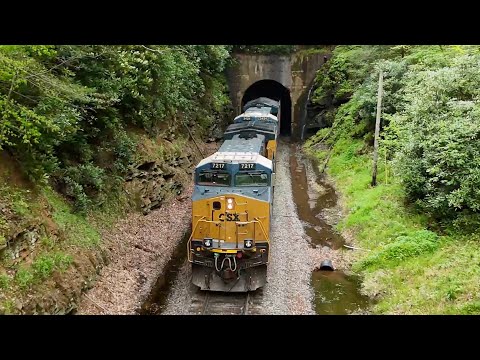 CSX Coal Train on Clinchfield Loops | Altapass and Camp Two