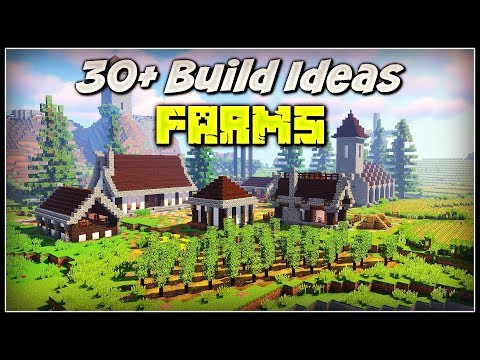 30+ Minecraft Build Ideas | Farms
