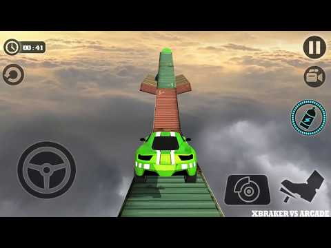 Impossible Stunt Car Tracks 3D: Green Car Driving Stunts Levels 4 to 9 - Android GamePlay 2019