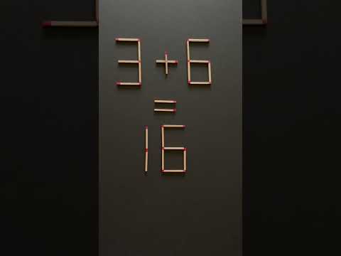 Logical and Mathematical Reasoning Challenge 🤔 Matchstick Challenge