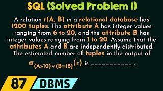 SQL - Solved Problem 1