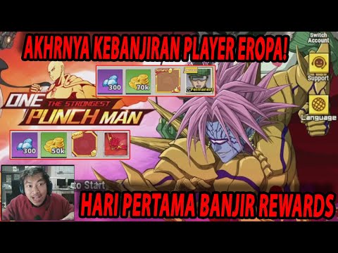 🔥🔥REWARDS HARI PERTAMA!! BANJIR PLAYER US & GACHA RATE MOONTON - ONE PUNCH MAN:The Strongest