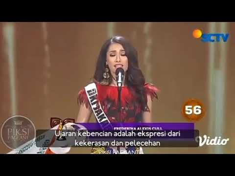 SPEECH FREDERIKA CULL | PUTERI INDONESIA 2019
