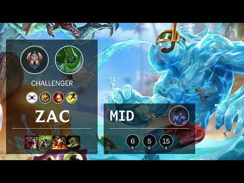 Zac Mid vs Sylas - KR Challenger Patch 10.11