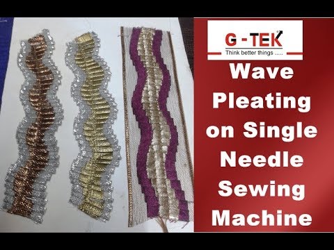 Wave Pleating / नागिन प्लेटिंग मशीन Demo