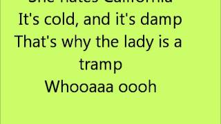 Glee Lady Is a Tramp with lyrics