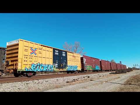NS A55 WITH NS #6900 AND NS #6906 SD60E HORSE HEAD SOUTH BOUND MIXED FREIGHT TRAIN