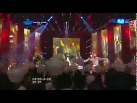 B.A.P performing Warrior's Descendant- HOT @Mcountdown 2012 08 23