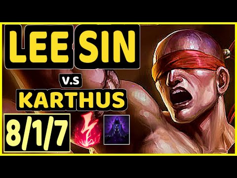 MALRANG (LEE SIN) vs KARTHUS - 8/1/7 KDA JUNGLE GAMEPLAY - KR Ranked GRANDMASTER