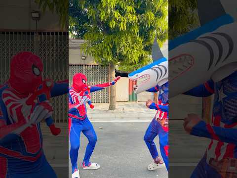 Daddy Spiderman Save Baby From Shark