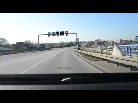 Autofahrt über die Rügenbrücke
