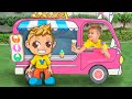 Little driver Niki play with cars and help his friends - Vlad and Niki Little driver Niki play with cars and help his friends