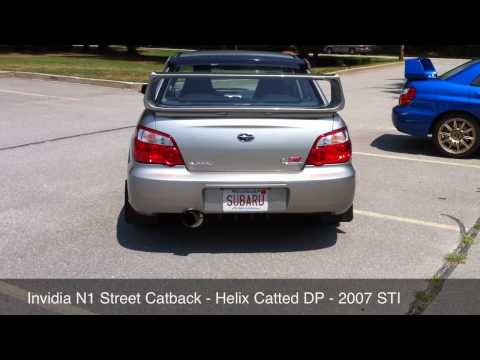 2007 STI with an Invidia N1 Street Catback & Helix Catted Downpipe