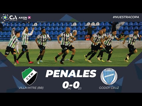 La definición por penales. Villa Mitre 0 (4) - Godoy Cruz 0 (2). 16avos. Undécima edición.