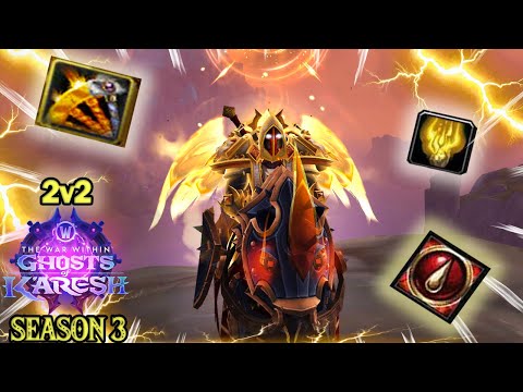 SHOCKADIN (part 2)!! Holy Paladin PVP 2v2 ARENA SEASON 3 (WoW The War Within) [Patch 11.2] ⚡🦉⚡