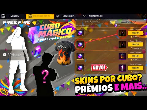 Hurry!! Emote for everyone, new skins per cube? And an Infinite shirt in Free Fire?