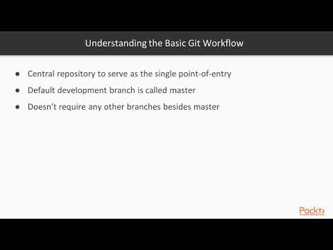Version Control with Git The basic Git Workflow| packtpub com