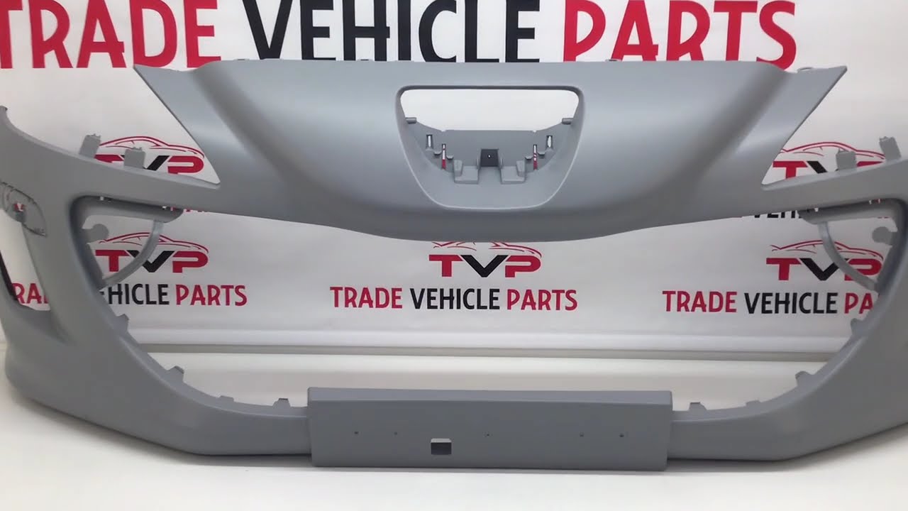 Peugeot 308 2007-2011 Front Bumper Primed No Wash Jet/ Pdc Holes Standard Models