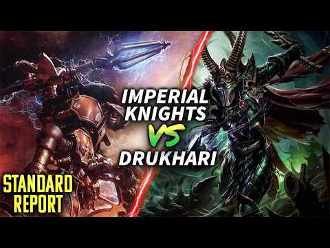 Imperial Knights vs Drukhari Standard warhammer40k battlereport