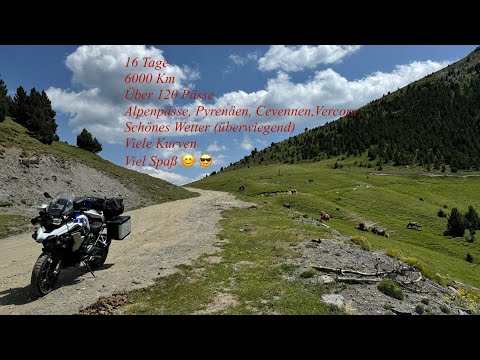 Pyrenäen - ein Paradies für Motorradfahrer - Kurven treffen schöne Natur