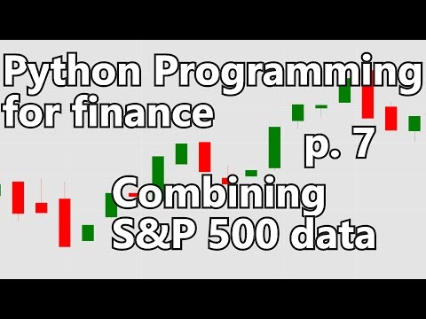 Combining S P 500 into one DataFrame Python Programming for Finance p 7