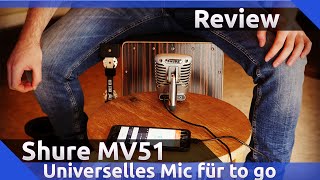 Video thumbnail for Review: Shure MV51 - Das Mikrofon für iOS, Android, Win und macOS by Nerdbench