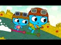KIT Y KATE A LA ESCUELA CON AMIGOS Mejor Compilación De Los Dibujos Animados