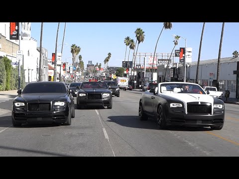 Chris Brown's Rolls Royce Makeover 3 of a kind, Lamborghini Aventador on fire. Video