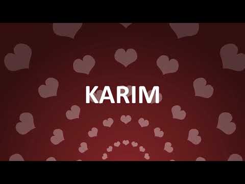 HAPPY BIRTHDAY KARIM