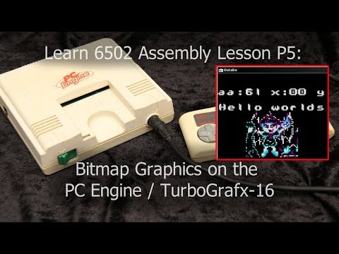 Bitmap Functions on the PC Engine (TurboGrafx-16) - Learn 6502 Assembly Lesson P5