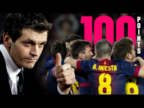 LALIGA 💯 POINTS: 115 GOALS FC Barcelona 2012/2013