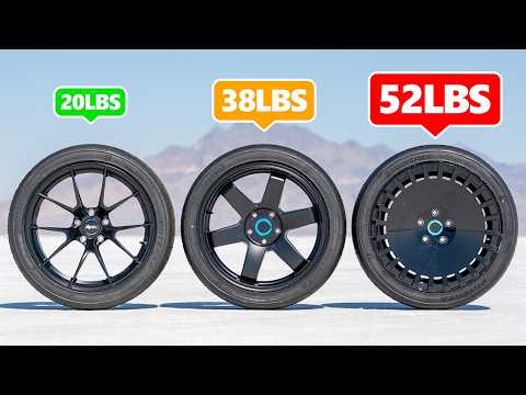 Does Wheel Weight Really Matter? 20, 38 and 52lb wheels tested!