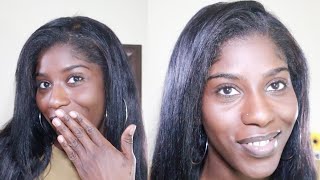 HOW TO| INSTALL GLUELESS HD LACE WIG BEHIND THE HAIRLINE FOR A NATURAL LOOK  YOSLY HAIR | RUTH NANDA