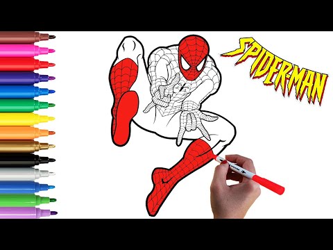 SPIDERMAN Coloring Pages | How To Color SPIDERMAN |#kids #coloringforkids #spiderman